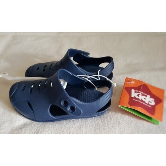 Kid's Okabashi Clog Style Navy Blue Waterproof Sandals -Boy/Girl Size: 11 (NWT) - Picture 4 of 6